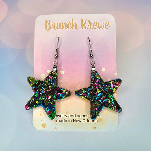 Confetti Glitter Star Earrings