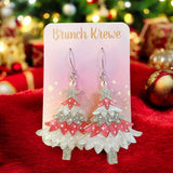 Glittery Christmas Tree Earrings