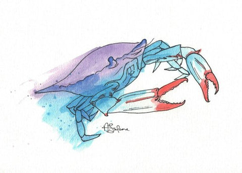 Blue Crab - giclée print