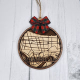 Metairie Louisiana Map Ornament