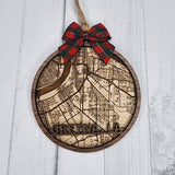 Gretna Louisiana Map Ornament