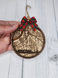 Gretna Louisiana Map Ornament