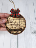 Metairie Louisiana Map Ornament