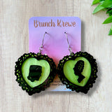 Frankenstein's Monster and Bride Earrings
