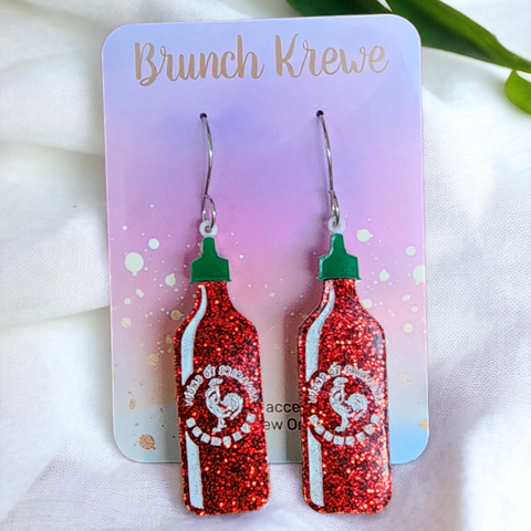 Rooster Hot Sauce Earrings