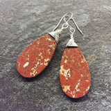 Oblicular Phyolite and Sterling Silver Earrings