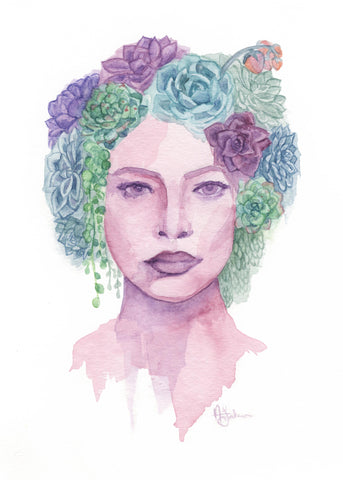 Succulent Woman - giclée print